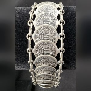 Vintage Republic of San Marino Italy Mini Faux Coins Souvenir Bracelet